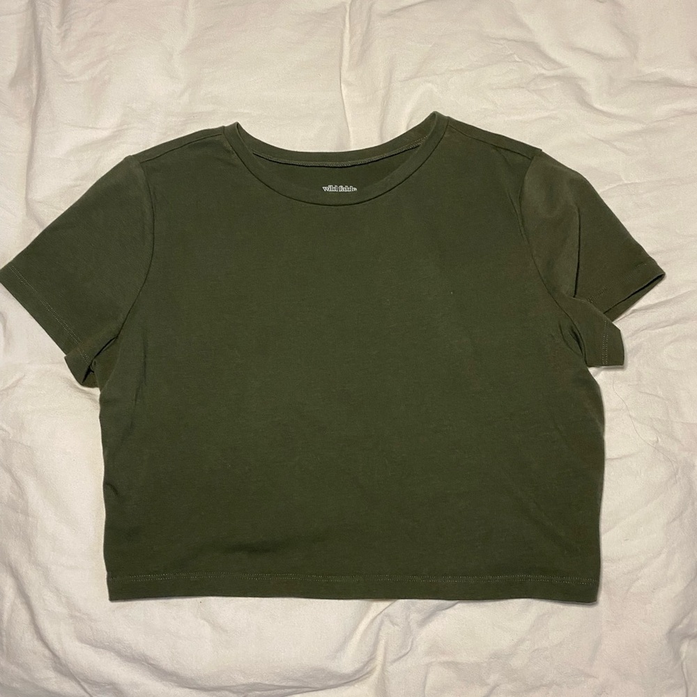 Cropped Green Tee